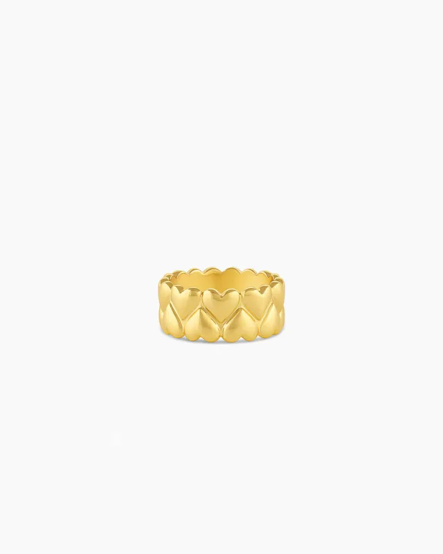 Lou Heart Statement Ring sold by Gorjana