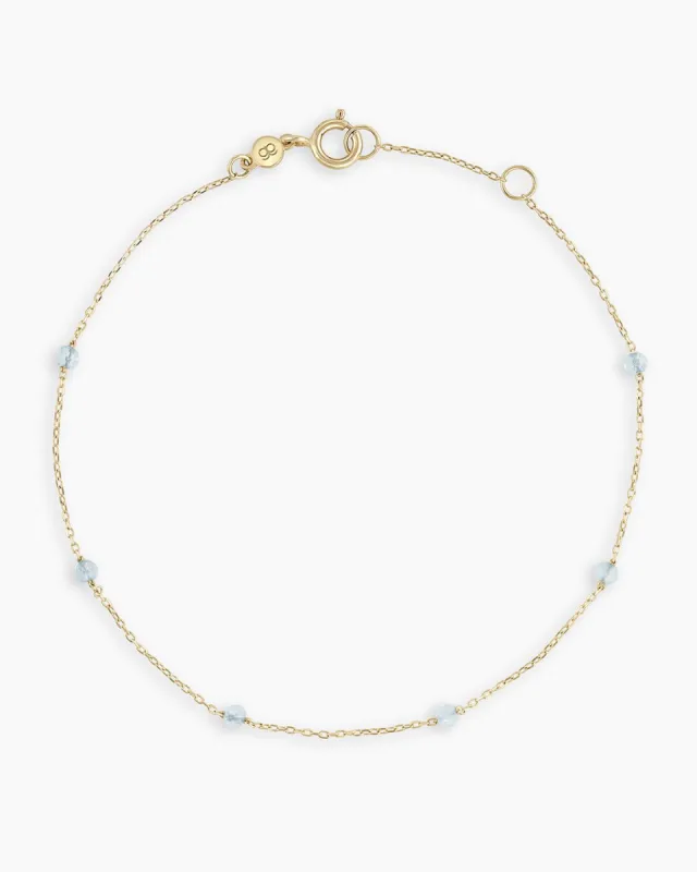 Aquamarine Newport Bracelet sold by Gorjana