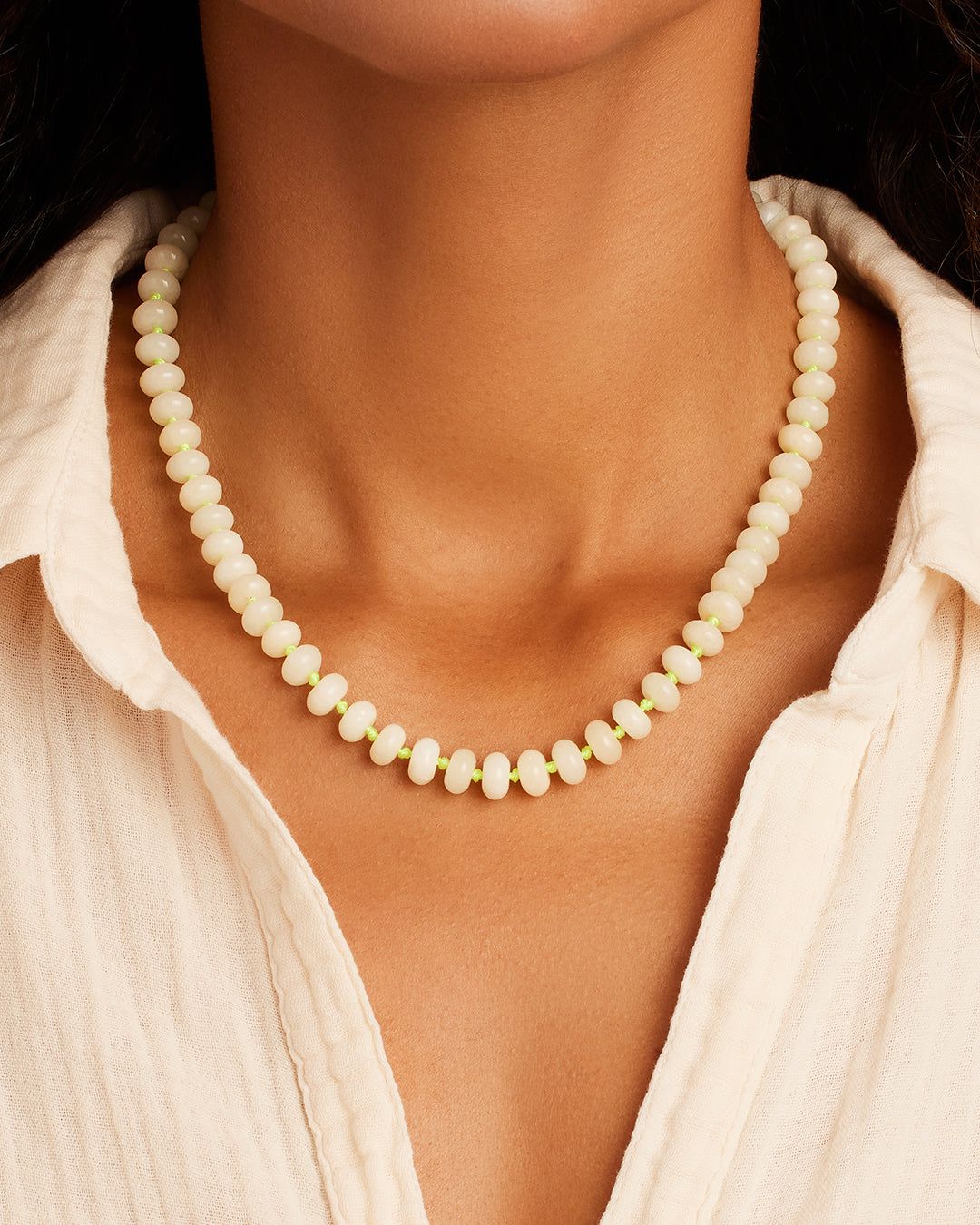 Palma Necklace (White Chalcedony) sold by Gorjana product image thumbnail 2