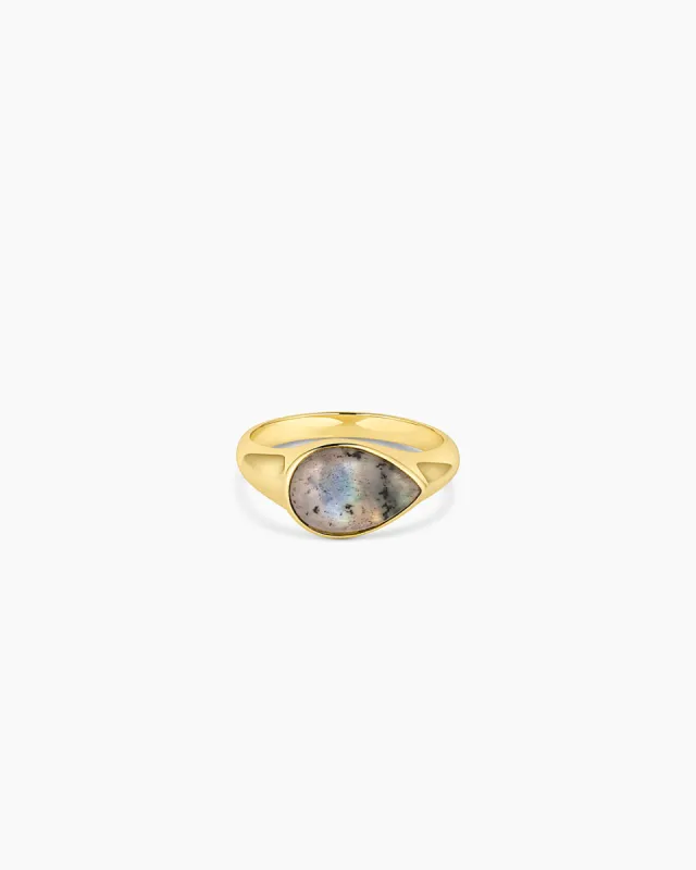 Lou Gemstone Ring - Labradorite sold by Gorjana