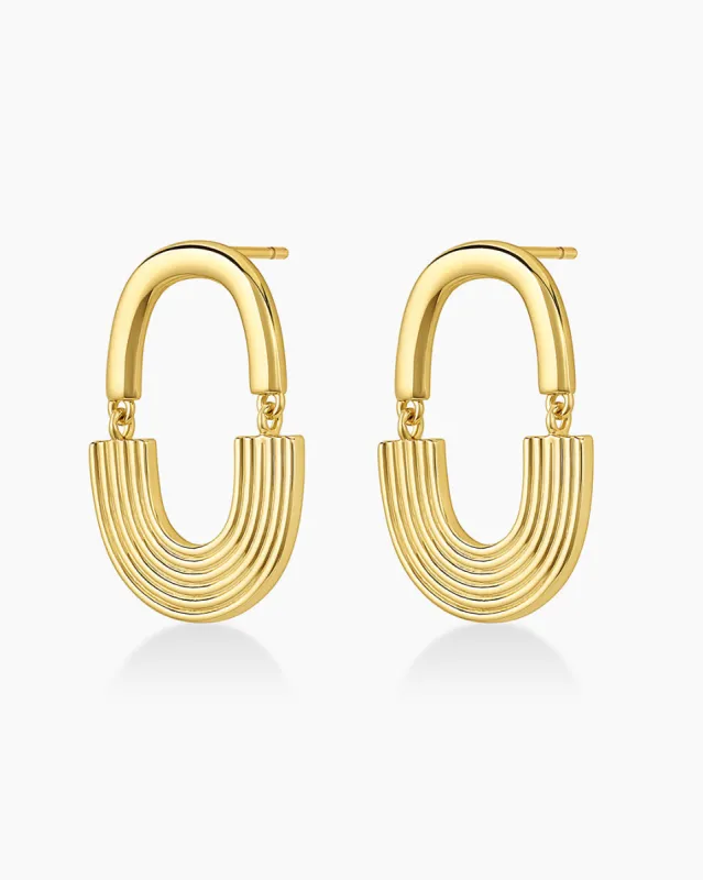 Retro Rainbow Earrings made by Gorjana