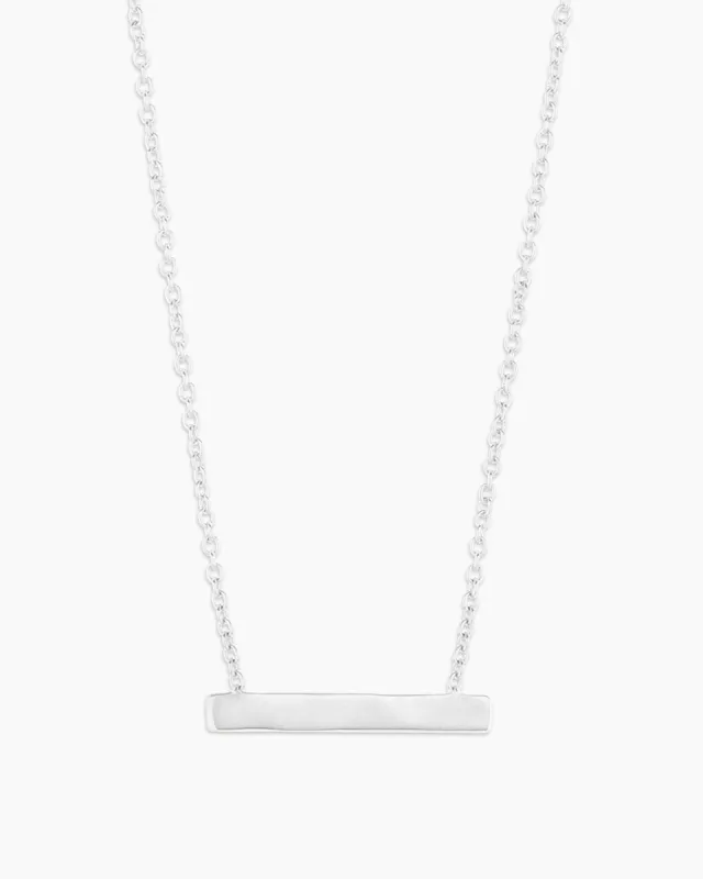 Bespoke Plate Necklace (silver) sold by Gorjana