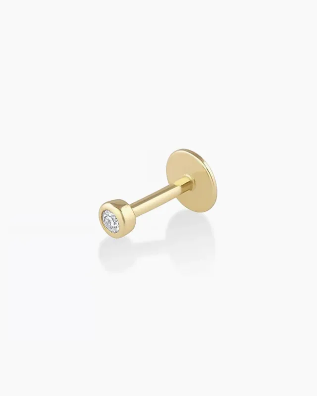 Classic Diamond Threaded Flat Back Stud sold by Gorjana