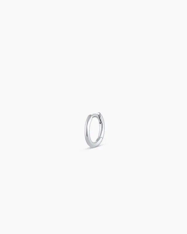 14k White Gold Classic Huggie sold by Gorjana