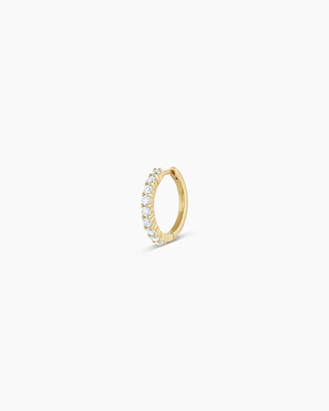 Diamond Pavé 11mm Huggie sold by Gorjana