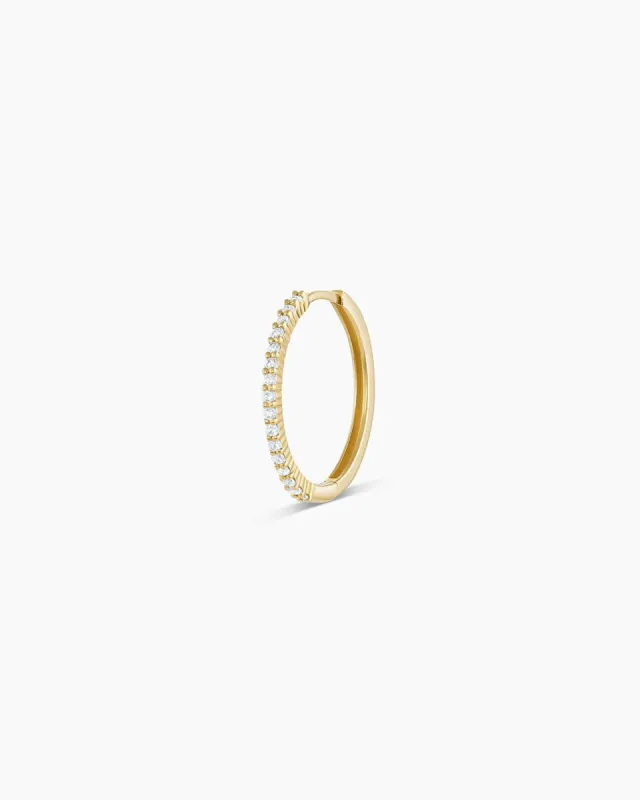 Diamond Pavé 15mm Huggie sold by Gorjana