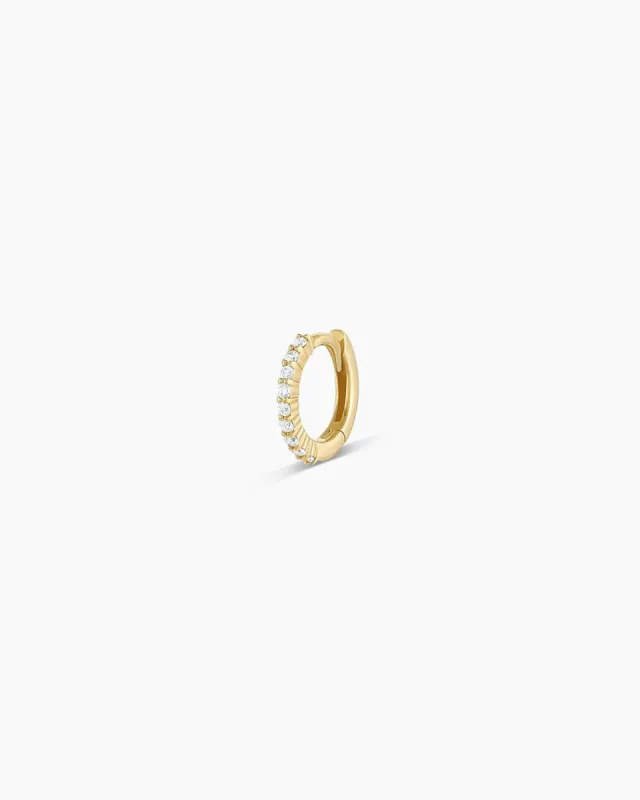 Diamond Pavé 9mm Huggie sold by Gorjana