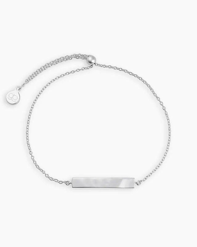 Bespoke Plate Adjustable Bracelet (silver) sold by Gorjana