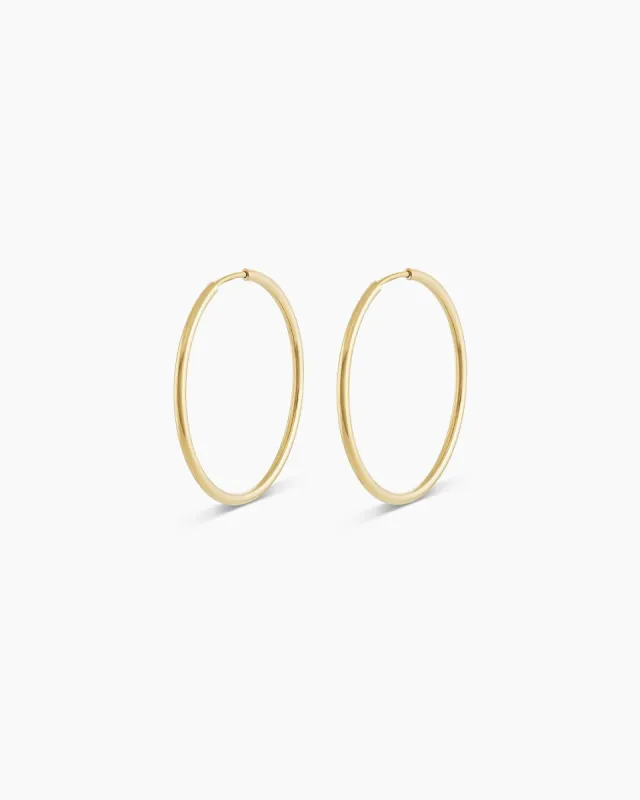 14k Gold Classic 22mm Hoops sold by Gorjana