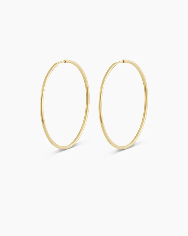 14k Gold Classic 30mm Hoops sold by Gorjana