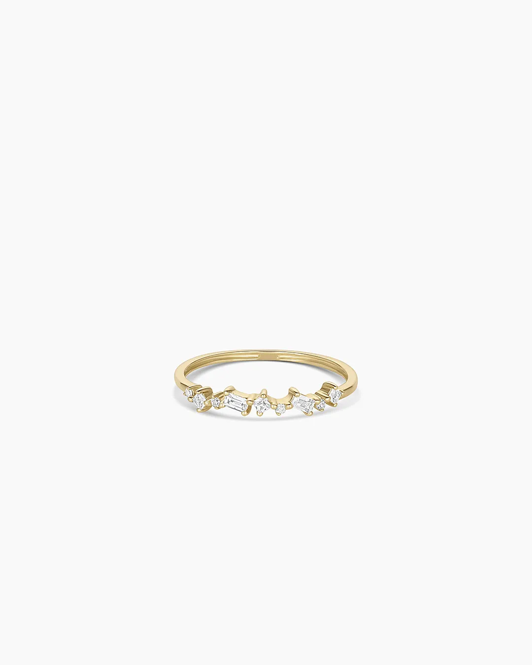 14K Diamond and White Sapphire Amara Cluster Ring sold by Gorjana