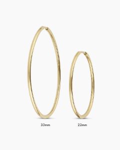 14k Gold Classic 22mm Hoops sold by Gorjana