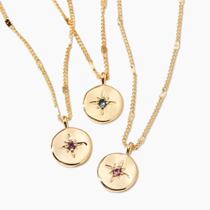 Power Birthstone Coin Necklace sold by Gorjana
