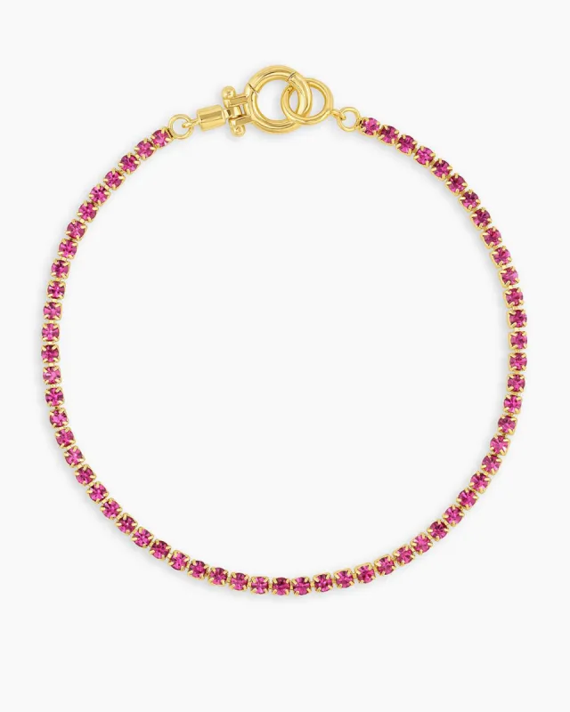 Lexi Bracelet (Fuchsia) sold by Gorjana