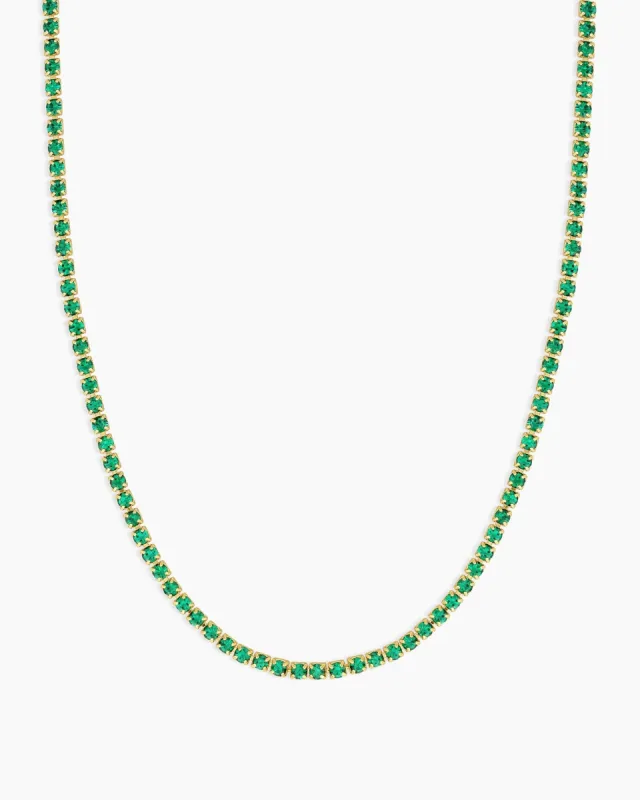 Lexi Necklace (Emerald) sold by Gorjana