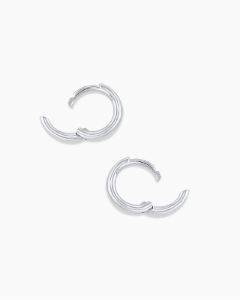 14k White Gold Classic Huggies sold by Gorjana