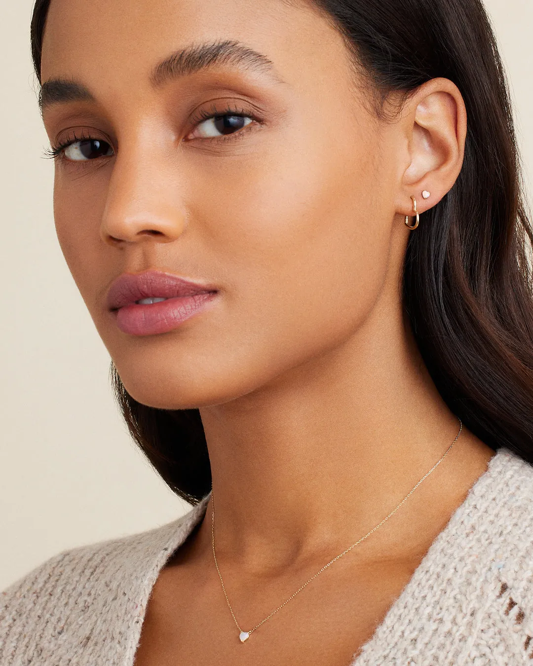 Opal Heart Studs sold by Gorjana product image thumbnail 3