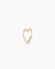 14k Gold Open Heart Huggies sold by Gorjana