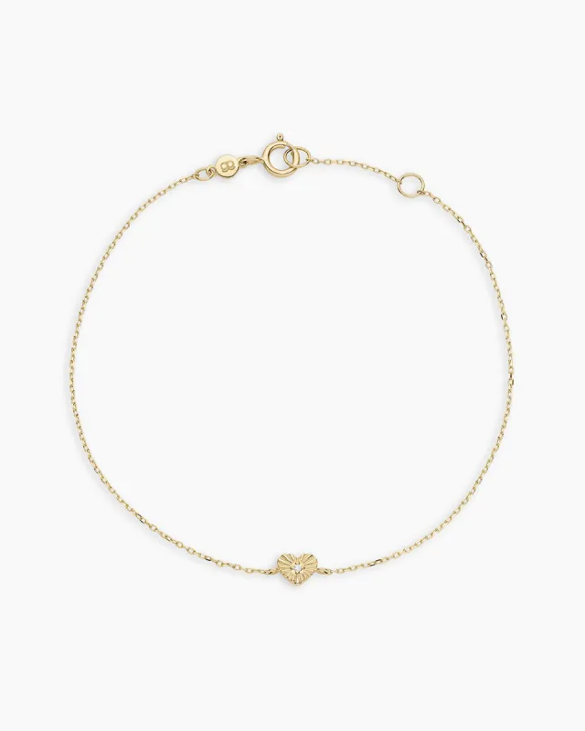 Diamond Vintage Heart Bracelet sold by Gorjana