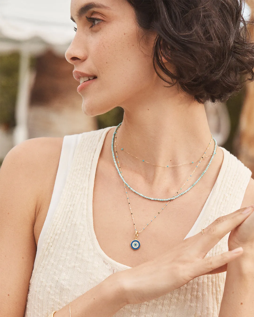 Evil Eye Capri Necklace sold by Gorjana product image thumbnail 3