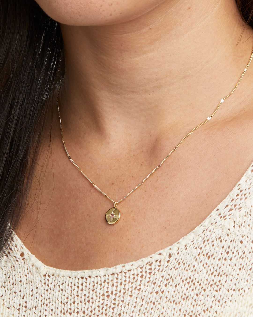 Power Birthstone Coin Necklace (October) sold by Gorjana product image thumbnail 2