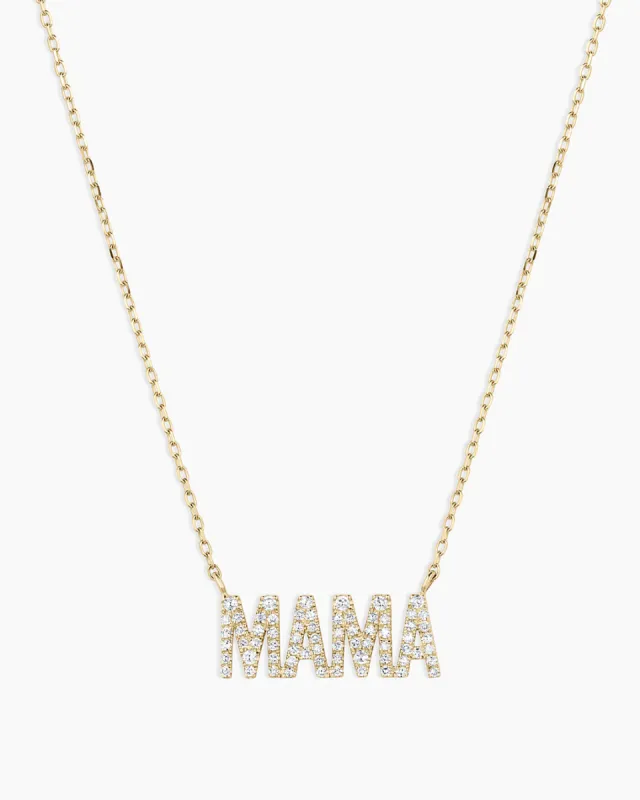 Diamond Pavé Mama Necklace sold by Gorjana