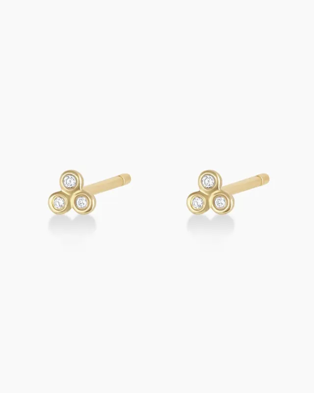 Classic Diamond Trio Studs sold by Gorjana
