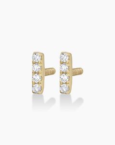 Diamond Pavé Bar Flat Back Studs sold by Gorjana
