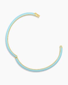 Paseo Enamel Cuff (Light Turquoise) sold by Gorjana
