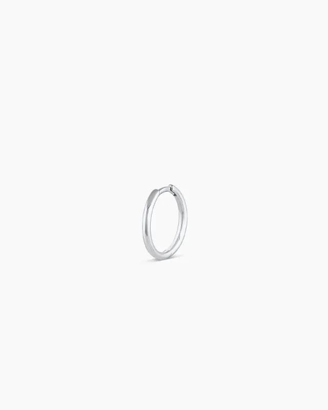 14k White Gold Classic 11mm Huggie sold by Gorjana
