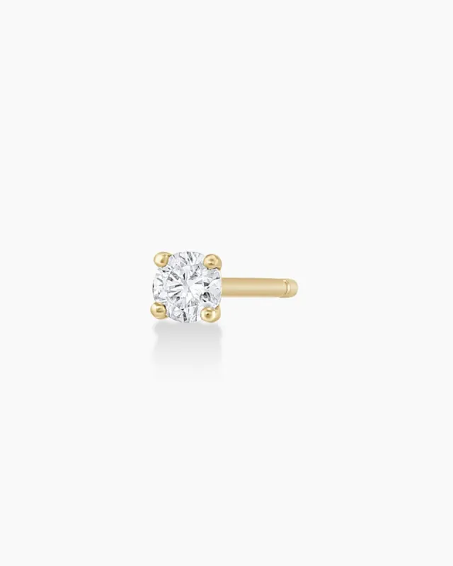 Diamond Solitaire 3 mm Stud sold by Gorjana
