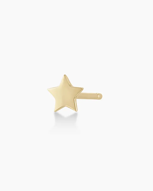 14k Gold Star Stud sold by Gorjana