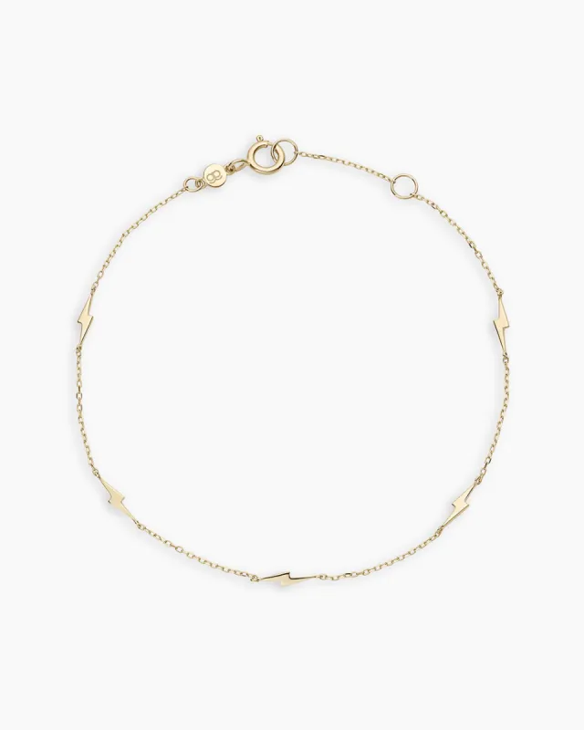 14k Gold Bolt Bracelet sold by Gorjana