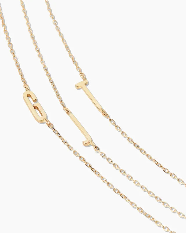 14k Gold Alphabet Necklace sold by Gorjana
