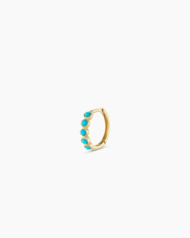 Classic Turquoise Huggie sold by Gorjana