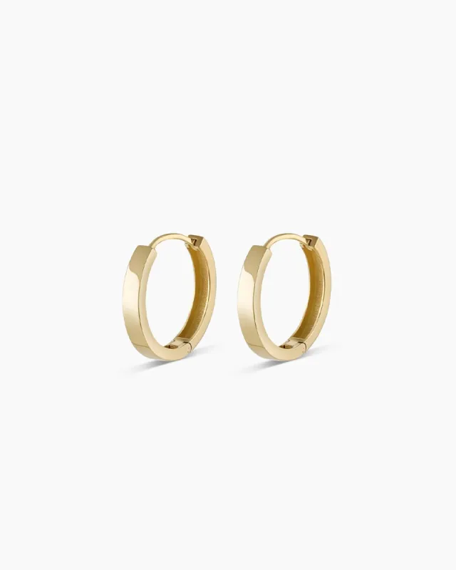 14k Gold Rose Hoops sold by Gorjana