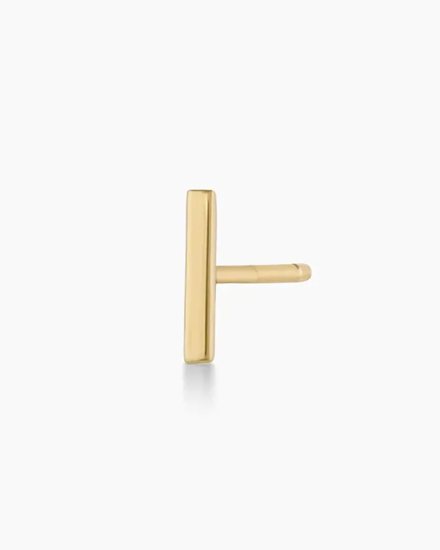 14k Gold Rose Bar Stud sold by Gorjana