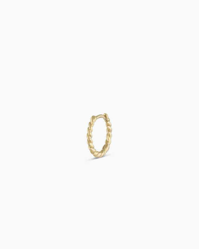 14k Gold Crew Huggie sold by Gorjana