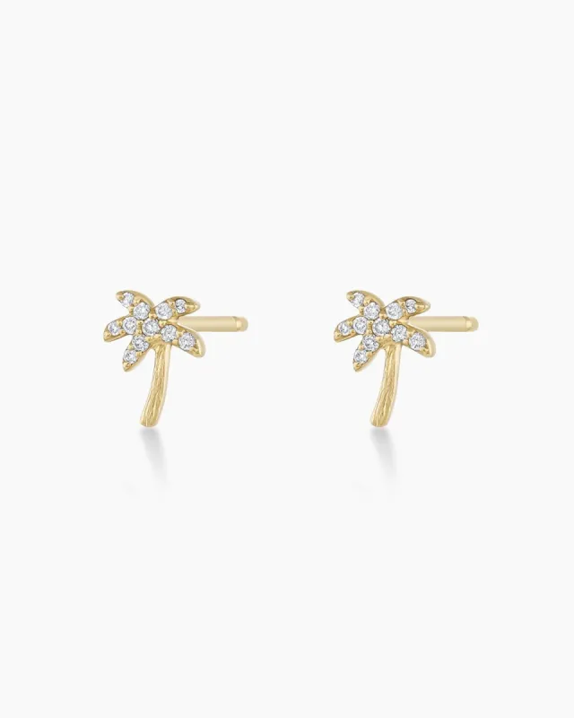 Diamond Palm Studs sold by Gorjana