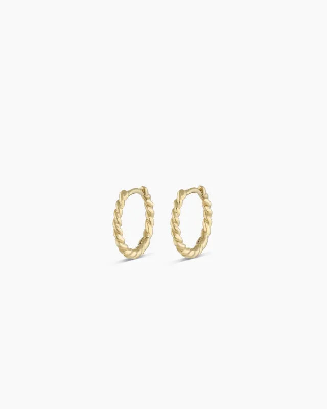 14k Gold Crew Huggies sold by Gorjana
