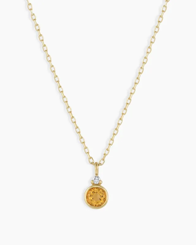Citrine Birthstone Necklace sold by Gorjana