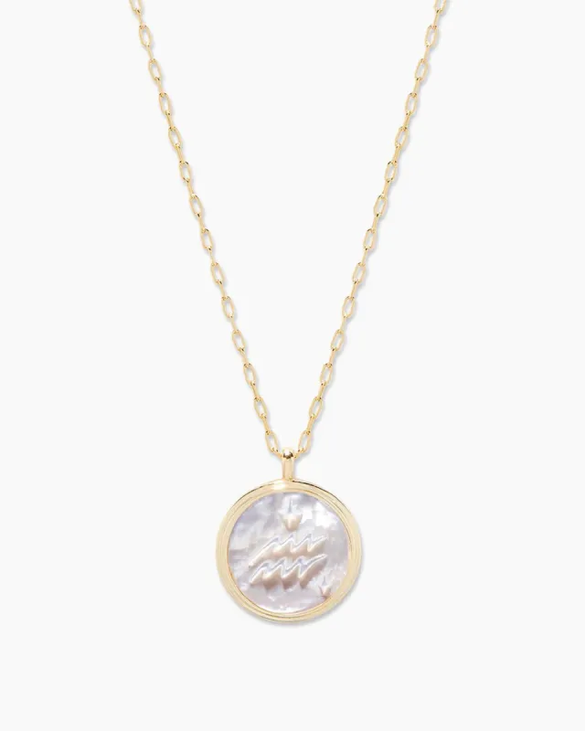 Zodiac Necklace - Aquarius sold by Gorjana