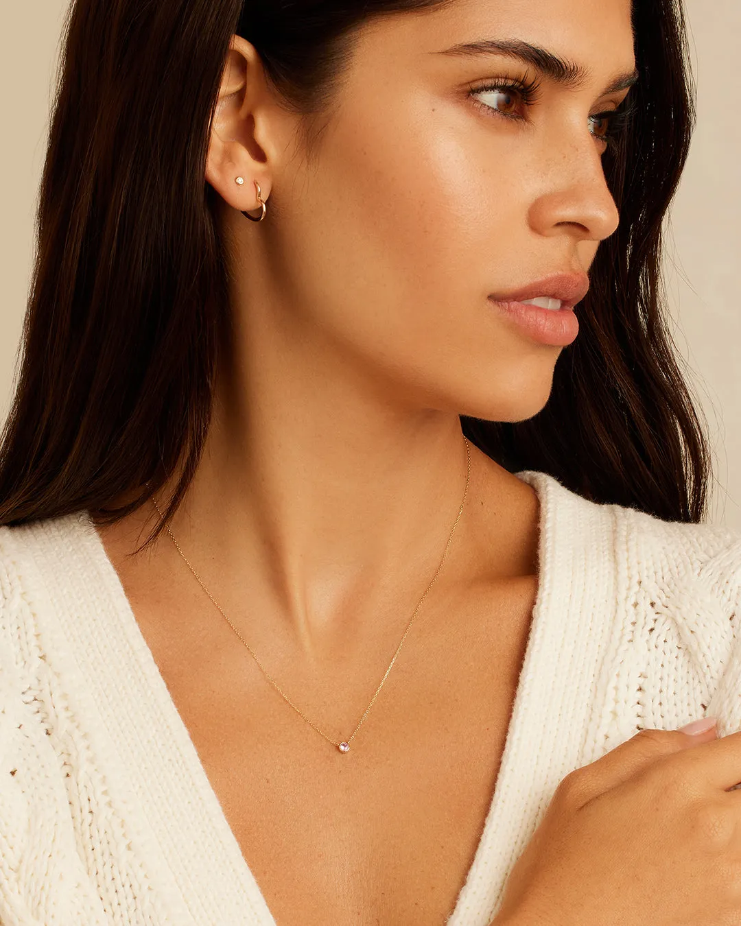 Classic Pink Sapphire Necklace sold by Gorjana product image thumbnail 3