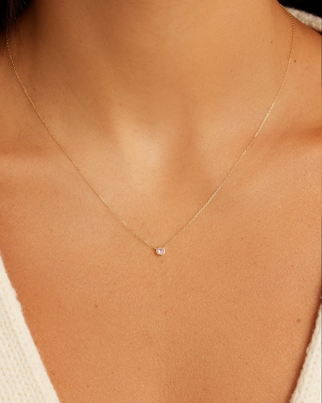 Classic Pink Sapphire Necklace sold by Gorjana product image thumbnail 2