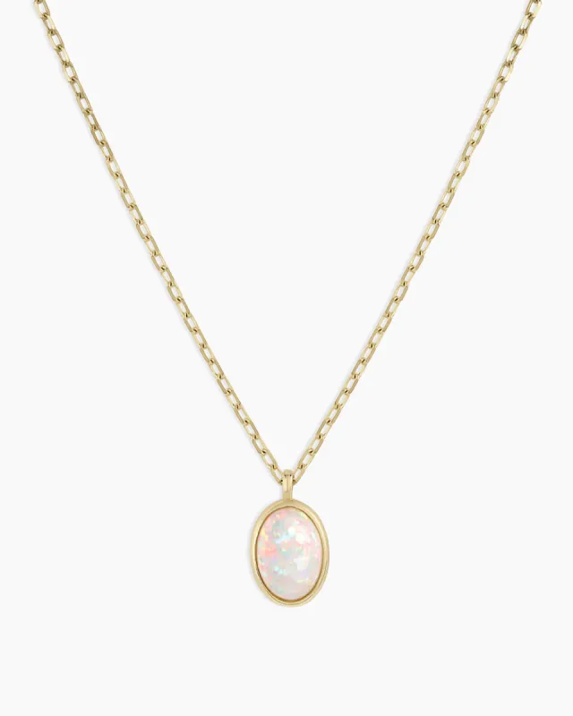 Opal Oval Charm Necklace sold by Gorjana