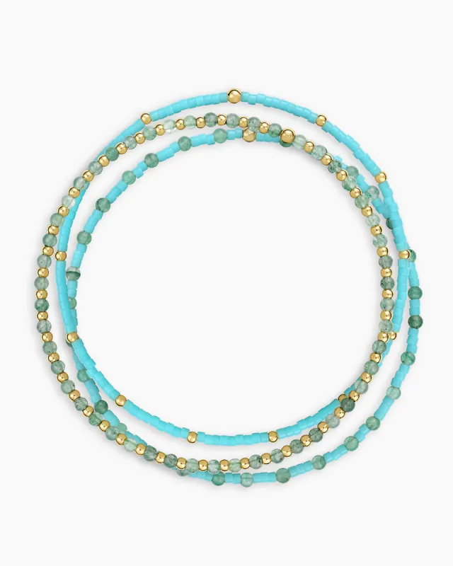 Poppy Gem Bracelet Set sold by Gorjana