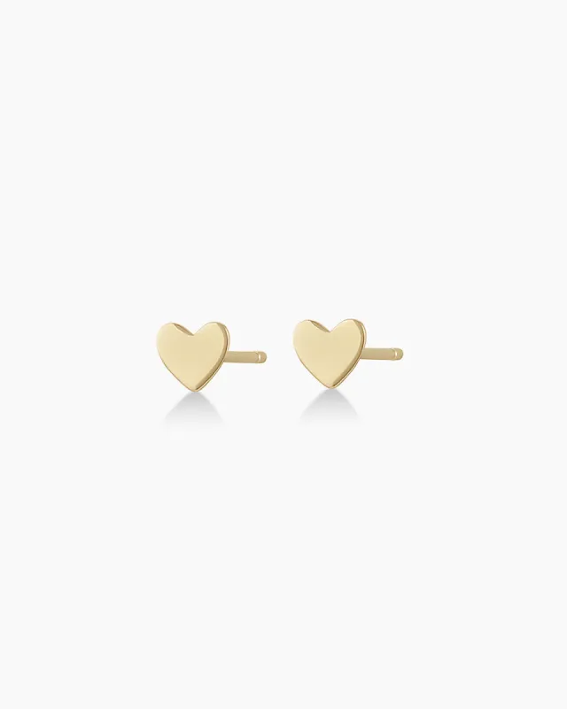14k Gold Heart Studs sold by Gorjana