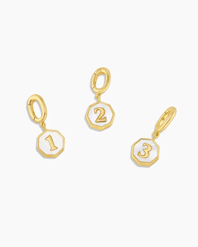 Vintage Number Parker Charm sold by Gorjana