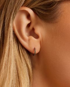 Blue Sapphire Pavé 11 mm Huggies sold by Gorjana