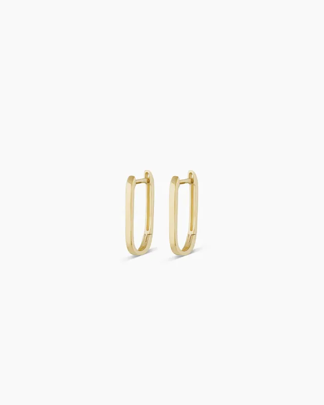 14k Gold Parker Link Huggies sold by Gorjana